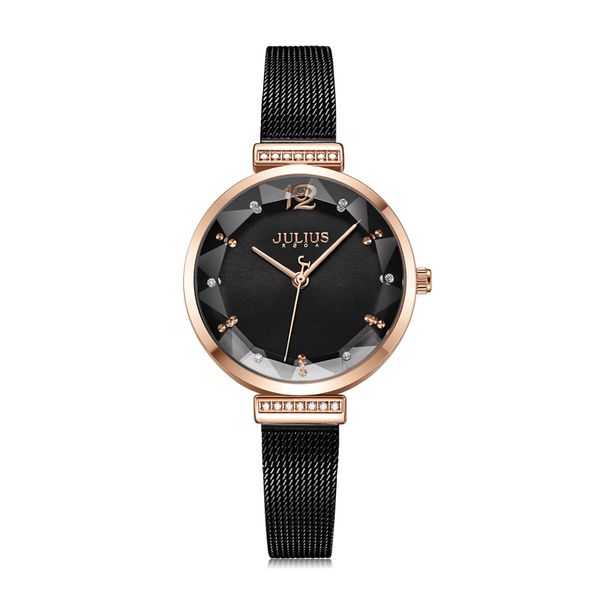crystal cutting women's watch japan mov't lady hours fine fashion stainless steel bracelet clock girl's cute gift julius box, Slivery;brown
crystal cutting women's watch japan mov't lady hours fine fashion stainless steel bracelet clock girl's cute gift julius box, Slivery;brown
