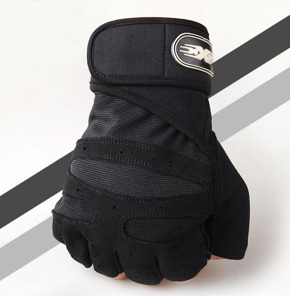 men fitness heavyweight training half finger gloves non-slip breathable extended wrist support bodybuilding weightlifting sports, Black
men fitness heavyweight training half finger gloves non-slip breathable extended wrist support bodybuilding weightlifting sports, Black