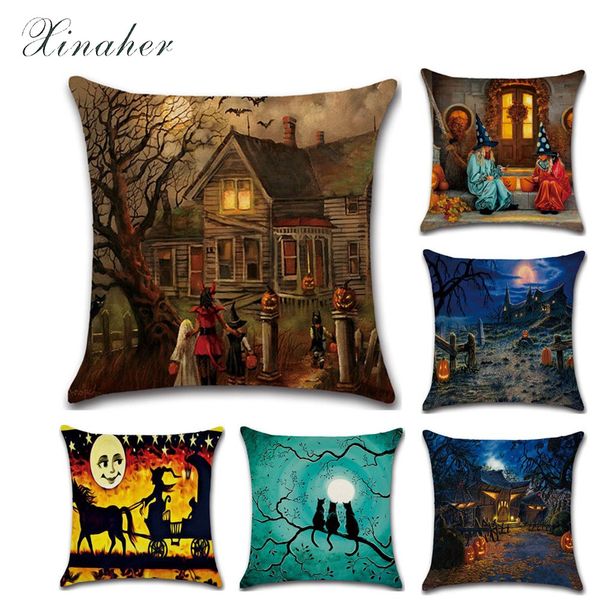 halloween series old house witch pumpkin cat cotton linen throw pillow cushion cover car home decoration sofa pillowcase
halloween series old house witch pumpkin cat cotton linen throw pillow cushion cover car home decoration sofa pillowcase