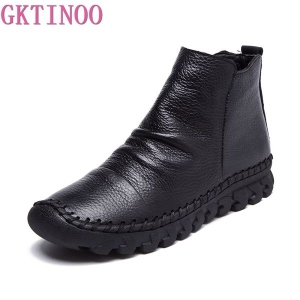 2019 vintage style genuine leather women boots flat booties soft cowhide women's shoes zip ankle boots zapatos mujer, Black
2019 vintage style genuine leather women boots flat booties soft cowhide women's shoes zip ankle boots zapatos mujer, Black