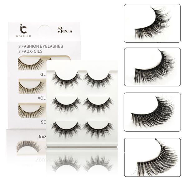 3 pairs natural false eyelashes soft 3d mink luxury volume messy long makeup eye lashes extension beauty cosmeticss
3 pairs natural false eyelashes soft 3d mink luxury volume messy long makeup eye lashes extension beauty cosmeticss