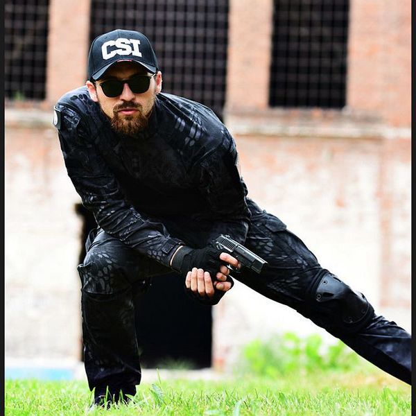 tactical frog suit camouflage hunting clothes breathable uniform army sniper combat shirt + pants, Gray
tactical frog suit camouflage hunting clothes breathable uniform army sniper combat shirt + pants, Gray