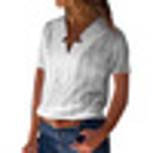 women blouse 2019 summer style plus size v neck solid cotton linen short sleeve casual womens and blouses harajuku clothes, White
women blouse 2019 summer style plus size v neck solid cotton linen short sleeve casual womens and blouses harajuku clothes, White