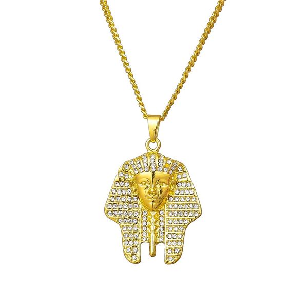fashion gold plated chain big pharaoh pendants hip hop costume jewelry full rhinestone design link chains punk trendy necklaces for men gift, Silver
fashion gold plated chain big pharaoh pendants hip hop costume jewelry full rhinestone design link chains punk trendy necklaces for men gift, Silver
