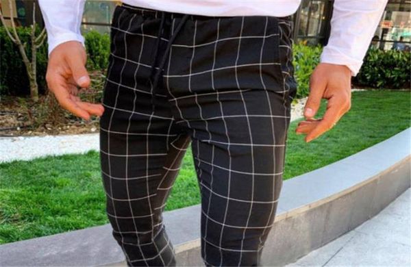 mens designer pants printed male casual drawstring pencil pants casual mens trousers new arrival mens fashion clothing, Black