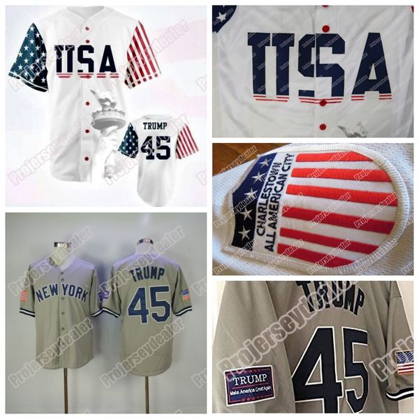 Stitched USA Baseball Jersey Mens 45 Donald Trump Commemorative Edition Baseball Jersey Double Stitched Name and Number IN STOCK
Stitched USA Baseball Jersey Mens 45 Donald Trump Commemorative Edition Baseball Jersey Double Stitched Name and Number IN STOCK