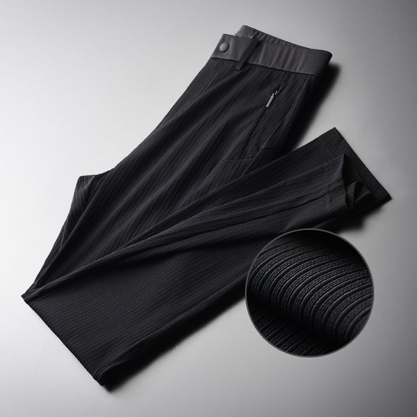 summer mens luxury black stripe business and casual male pants slim fit fashion men's trousers
summer mens luxury black stripe business and casual male pants slim fit fashion men's trousers