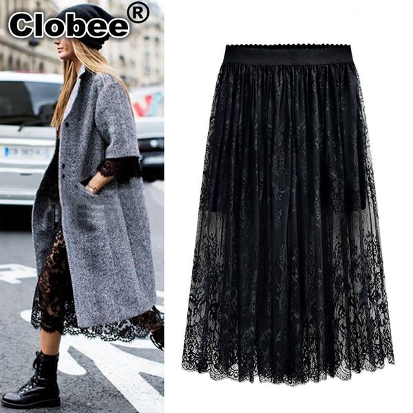 new 4xl 5xl plus size women lace skirt 2020 summer high street style elastic high waist loose tunic social long pleated skirt, Black
new 4xl 5xl plus size women lace skirt 2020 summer high street style elastic high waist loose tunic social long pleated skirt, Black