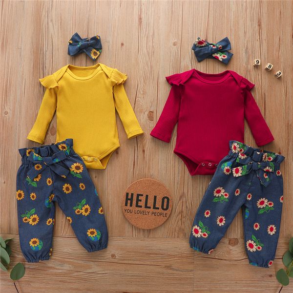2020 0-24m toddler infant baby girl clothes set ruffle long sleeve bodysuit floral short pants clothing outfits headband 3pcs, White
2020 0-24m toddler infant baby girl clothes set ruffle long sleeve bodysuit floral short pants clothing outfits headband 3pcs, White