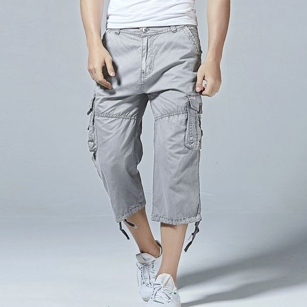 2018 men's cotton twill relaxed fit cargo short 2018 summer fashion male long multi-pockets casual capri pants work trousers, Black
2018 men's cotton twill relaxed fit cargo short 2018 summer fashion male long multi-pockets casual capri pants work trousers, Black