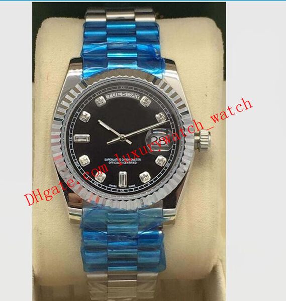 luxury watch 8 style mens 118238 18k yellow gold black diamond dial steel fluted 36mm watch fashion men's watches wristwatch, Slivery;brown
luxury watch 8 style mens 118238 18k yellow gold black diamond dial steel fluted 36mm watch fashion men's watches wristwatch, Slivery;brown