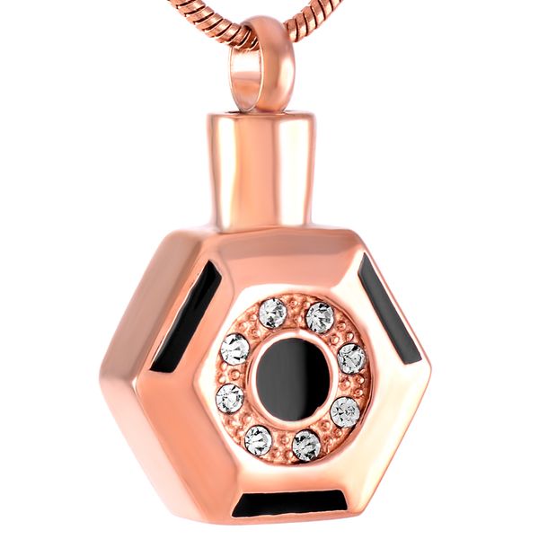 z183rose gold stainless steel six prism hold white crystal keepsake jewelry for ashes -engravable memorial cremation urn necklace, Silver
z183rose gold stainless steel six prism hold white crystal keepsake jewelry for ashes -engravable memorial cremation urn necklace, Silver