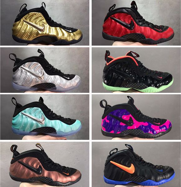 air foamposite one pro shooting stars habanero red metallic gold penny hardaway basketball shoes cny foam alternate olympic sports sneakers