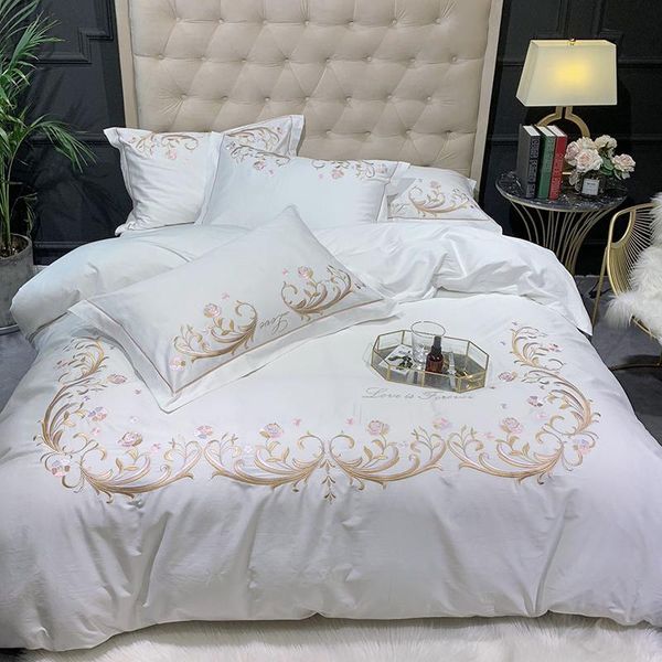 600tc egyptian cotton duvet cover embroidery bedding set long staple silky soft breathable bed sheet pillow shams
600tc egyptian cotton duvet cover embroidery bedding set long staple silky soft breathable bed sheet pillow shams