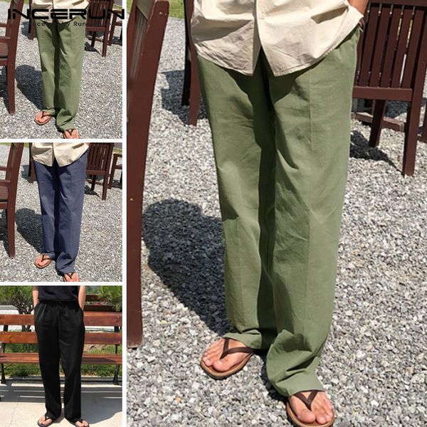 incerun 2019 vintage mens casual pants joggers cotton linen loose drawstring solid retro trousers men pantalon hombre streetwear, Black
incerun 2019 vintage mens casual pants joggers cotton linen loose drawstring solid retro trousers men pantalon hombre streetwear, Black