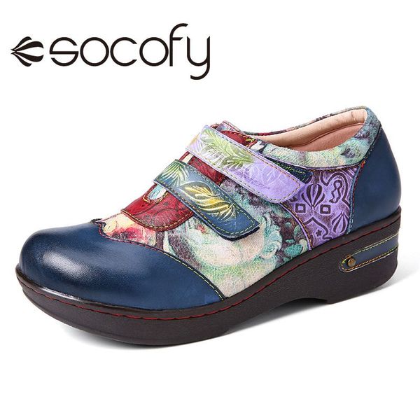 socofy retro blooming colored flowers embossed genuine leather shoes women round toe party shoes outdoor casual botas mujer 2020, Black
socofy retro blooming colored flowers embossed genuine leather shoes women round toe party shoes outdoor casual botas mujer 2020, Black