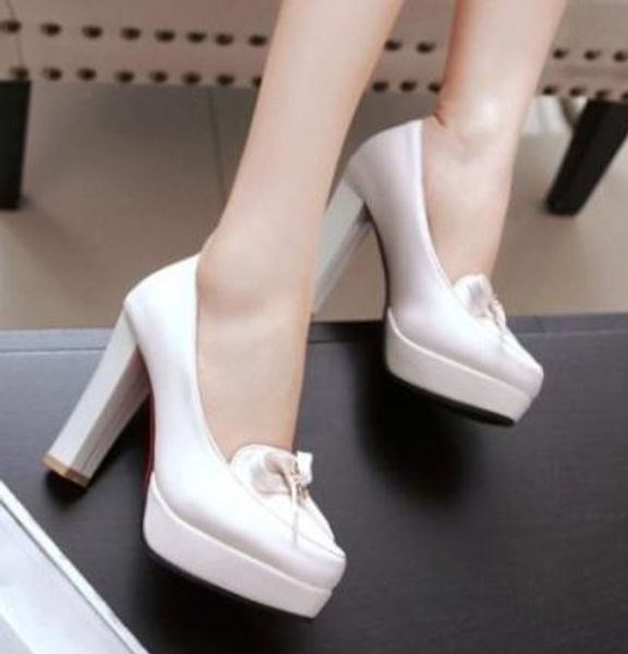 women's shoes in spring and autumn high coarse heel round head waterproof table @19, Black
women's shoes in spring and autumn high coarse heel round head waterproof table @19, Black