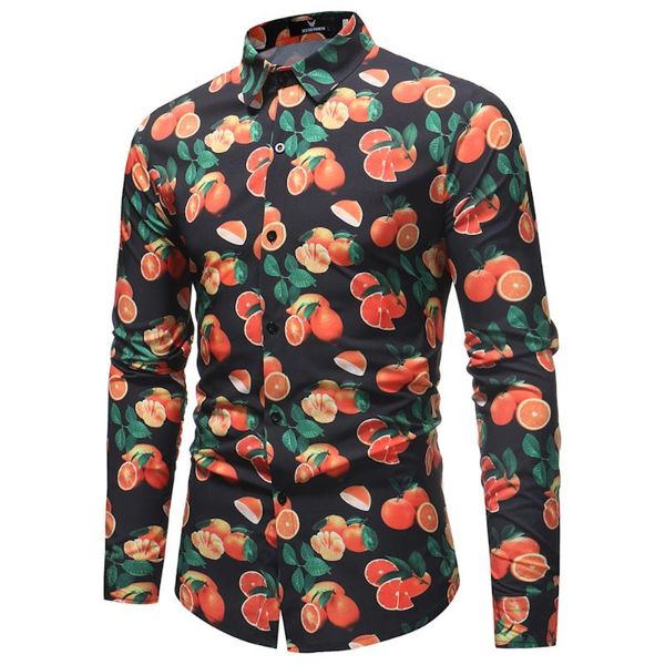 fruit print shirt men 2019 spring autumn new slim fit long sleeve shirt man party holiday casual dress shirts sale, White;black
fruit print shirt men 2019 spring autumn new slim fit long sleeve shirt man party holiday casual dress shirts sale, White;black