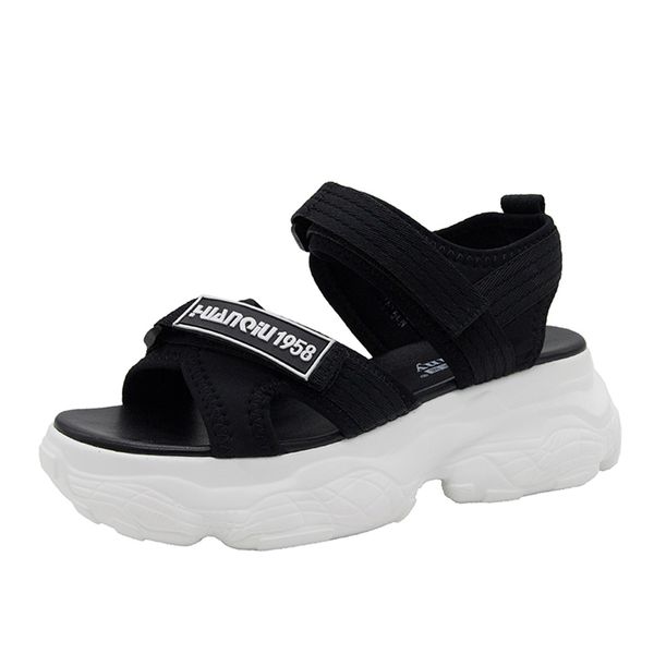 women's sandals chunk sole platform wedge hollow out sandals ladies open toe woman beach shoes summer shoes zapatos mujer, Black
women's sandals chunk sole platform wedge hollow out sandals ladies open toe woman beach shoes summer shoes zapatos mujer, Black