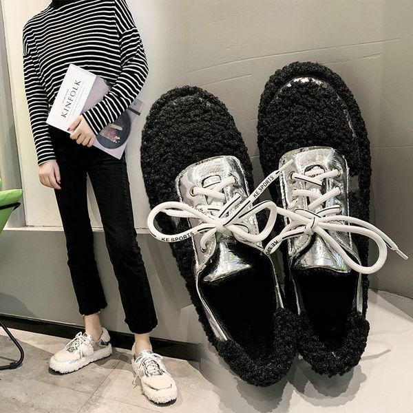 cross women's shoes british style female footwear round toe wedge basket 2019 casual sneaker all-match loafers fur preppy dress, Black
cross women's shoes british style female footwear round toe wedge basket 2019 casual sneaker all-match loafers fur preppy dress, Black
