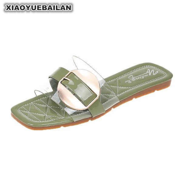 summer new style cool and refreshing transparent fashionable slipper female flat heelto relax a word to drag sandal, Black
summer new style cool and refreshing transparent fashionable slipper female flat heelto relax a word to drag sandal, Black