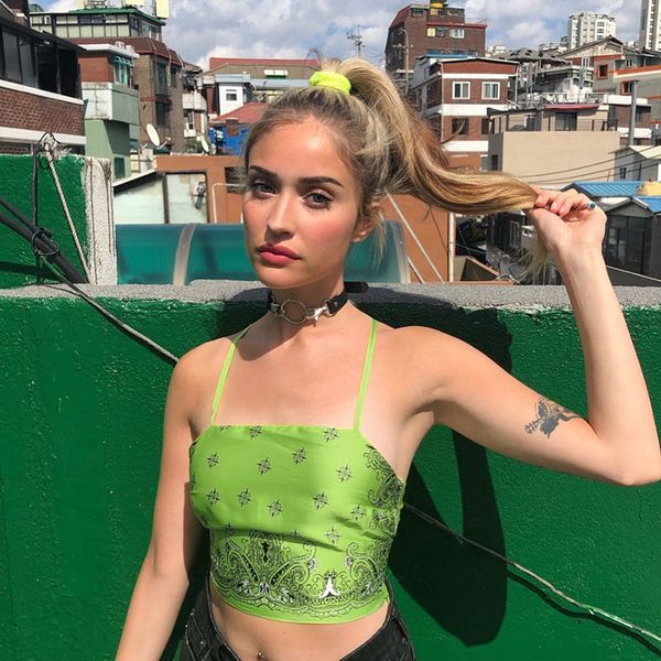 2019 halter camis women summer streetwear backless bandage lace up bandeau bralette green print cropped camisole mujer, White
2019 halter camis women summer streetwear backless bandage lace up bandeau bralette green print cropped camisole mujer, White