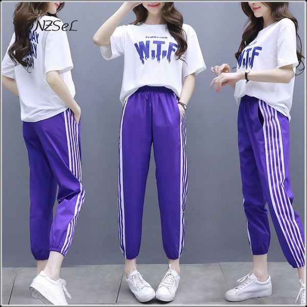 summer women tees pants 2 two piece sets casual short sleeve t shirt suits girl joggers streetwear trousers sets white new
summer women tees pants 2 two piece sets casual short sleeve t shirt suits girl joggers streetwear trousers sets white new