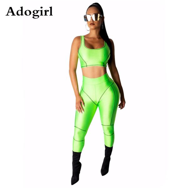 brief striped splicing two piece set solid color sleeveless short tank +skinny pants suit sporting tracksuit overalls, White
brief striped splicing two piece set solid color sleeveless short tank +skinny pants suit sporting tracksuit overalls, White
