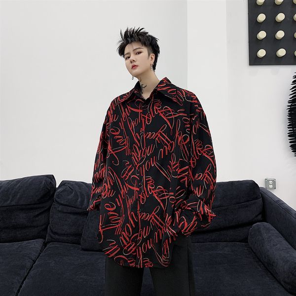 new male streetwear hip hop shirt men letter printing casual loose long sleeve shirt, White;black
new male streetwear hip hop shirt men letter printing casual loose long sleeve shirt, White;black