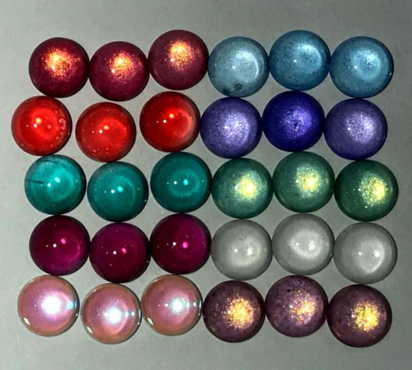 12m natural quartz crystal cabochon color change by temperature beads pendant for diy jewelry making bracelet accessories 50pc, Silver
12m natural quartz crystal cabochon color change by temperature beads pendant for diy jewelry making bracelet accessories 50pc, Silver