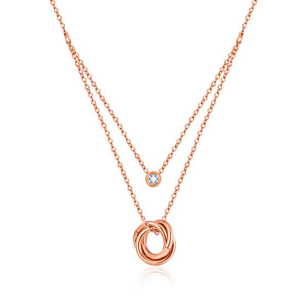 three circles pendant necklace stainless steel 14k gold plated titanium steel rings necklace jewelry lovers gift, Silver
three circles pendant necklace stainless steel 14k gold plated titanium steel rings necklace jewelry lovers gift, Silver