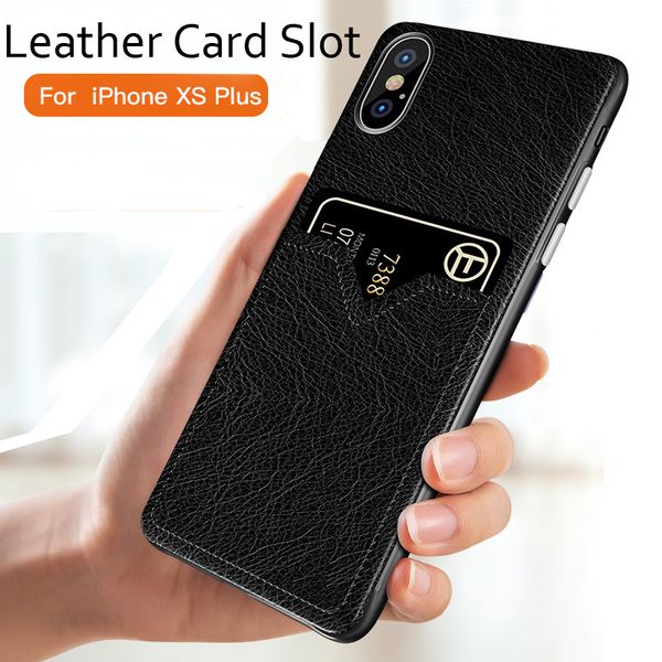 Слот для карты Кожаный чехол для iPhone XS Plus 2018 Тонкий кожаный держатель карты Wallet те 
Слот для карты Кожаный чехол для iPhone XS Plus 2018 Тонкий кожаный держатель карты Wallet те