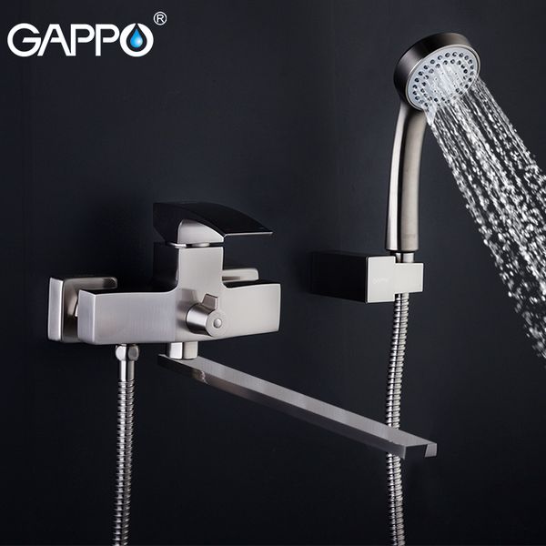 gappo 180 degree rotary long spout bathtub faucet with handheld shower brushed surface finishing bathtub taps mixer shower
gappo 180 degree rotary long spout bathtub faucet with handheld shower brushed surface finishing bathtub taps mixer shower