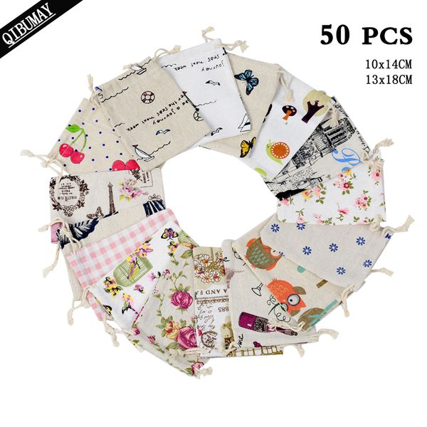 qibu 50pcs printed line jute drawstring bags flowers animals cartoon decoration wedding birthday baby shower party accessories
qibu 50pcs printed line jute drawstring bags flowers animals cartoon decoration wedding birthday baby shower party accessories