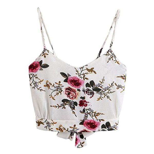 crop women's white 2019 cami self tie back v neck floral print crop cami camisole blouse corto-30
crop women's white 2019 cami self tie back v neck floral print crop cami camisole blouse corto-30