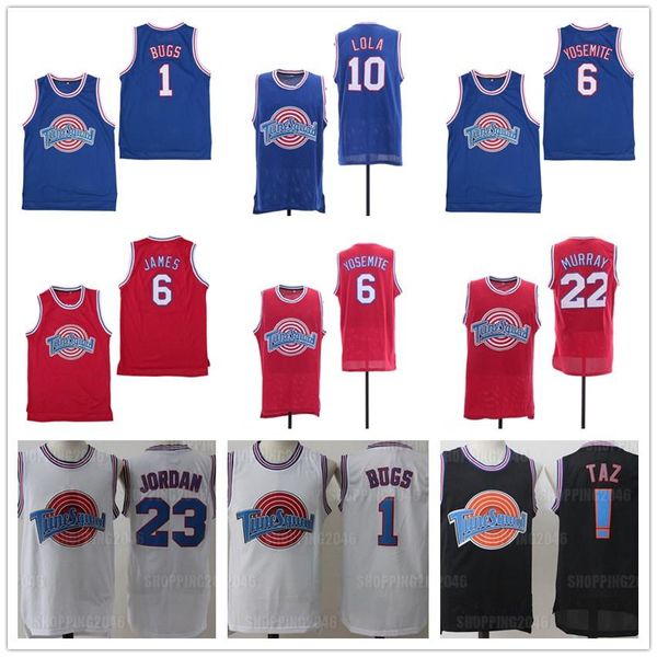 Movie Space Jam Jersey Tune Squad LeBron 6 James 23 Michael 1 Bugs Bunny 2 Duck 10 Lola TAZ 22 Murray Basketball Jerseys
Movie Space Jam Jersey Tune Squad LeBron 6 James 23 Michael 1 Bugs Bunny 2 Duck 10 Lola TAZ 22 Murray Basketball Jerseys