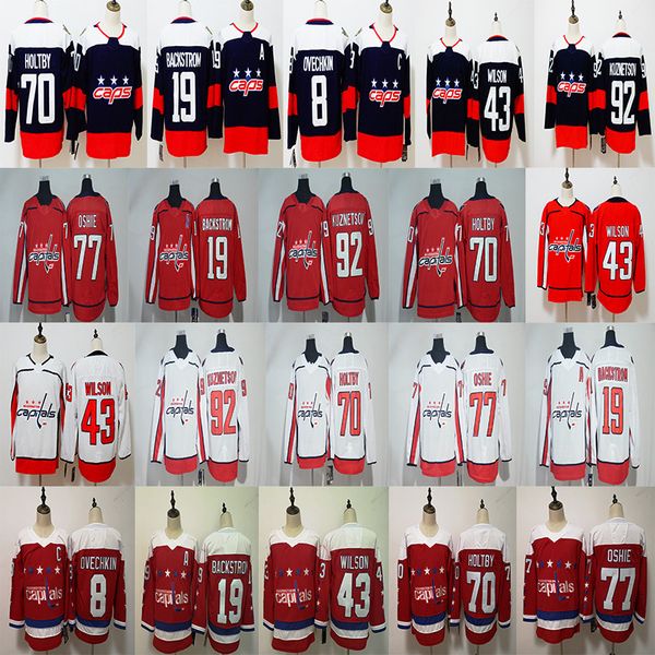 Washington Capitals 8 Alex Ovechkin 43 Tom Wilson 77 Oshie 19 Nicklas Backstrom 70 Braden Holtby 92 Evgeny Kuznetsov Jersey
Washington Capitals 8 Alex Ovechkin 43 Tom Wilson 77 Oshie 19 Nicklas Backstrom 70 Braden Holtby 92 Evgeny Kuznetsov Jersey