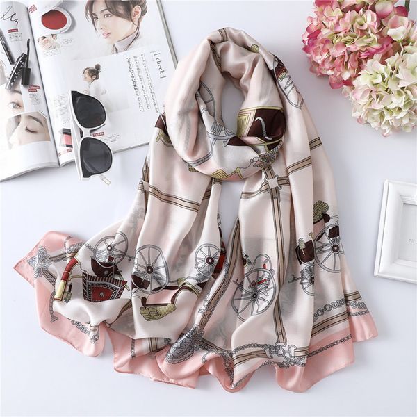 fashionable european and american fan carriage chain scarf summer imitation silk scarf oversize travel decoration shawl hijab, Blue;gray
fashionable european and american fan carriage chain scarf summer imitation silk scarf oversize travel decoration shawl hijab, Blue;gray