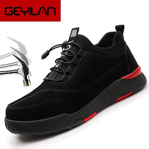 steel toe safety work shoes men safety boots breathable outdoor men sneakers insurance puncture proof shoes work boots, Black
steel toe safety work shoes men safety boots breathable outdoor men sneakers insurance puncture proof shoes work boots, Black