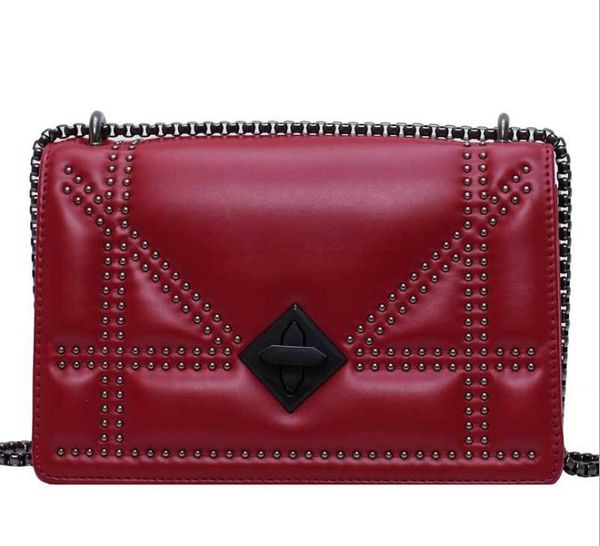 rivets pu leather crossbody for women quality lady shoulder messenger bag female chain handbags
rivets pu leather crossbody for women quality lady shoulder messenger bag female chain handbags
