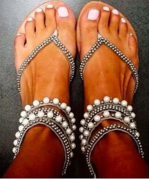 women summer sandals flat heel sandals beach flip flops summer fashion shoes beading decor boheima gladiator, Black
women summer sandals flat heel sandals beach flip flops summer fashion shoes beading decor boheima gladiator, Black