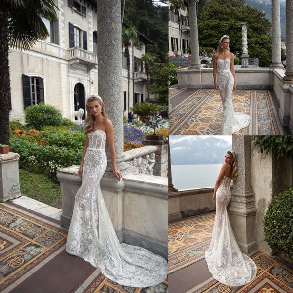 2020 julie vino mermaid wedding dresses sweetheart appliqued sequins belt bridal gown backless ruffle sweep train vestidos de novia, White
2020 julie vino mermaid wedding dresses sweetheart appliqued sequins belt bridal gown backless ruffle sweep train vestidos de novia, White