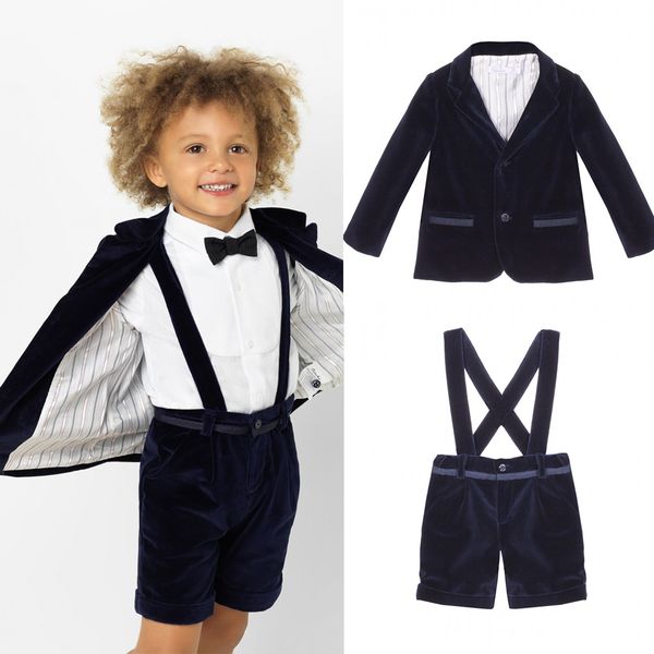 2020 velvet boys wedding suits 2 piece peaked lapel flower boys groom tuxedos kids formal wear clothing, Black
2020 velvet boys wedding suits 2 piece peaked lapel flower boys groom tuxedos kids formal wear clothing, Black