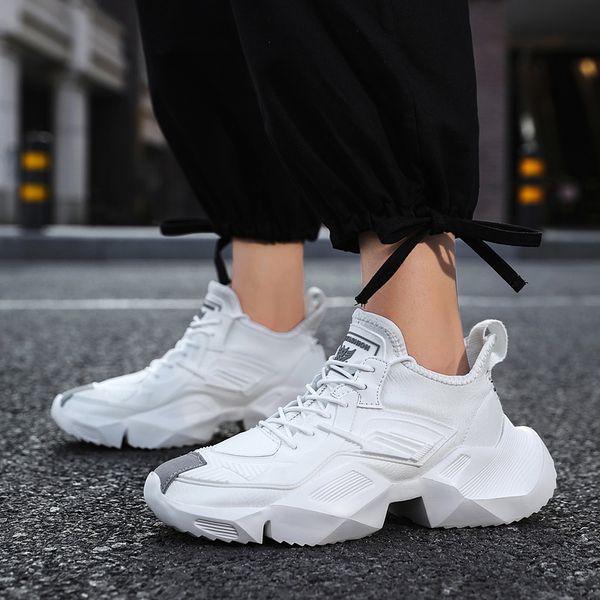 olomm thick bottom trend men's casual shoes comfortable outdoor non-slip men fashion sneakers rubber zapatos hombre, Black
olomm thick bottom trend men's casual shoes comfortable outdoor non-slip men fashion sneakers rubber zapatos hombre, Black