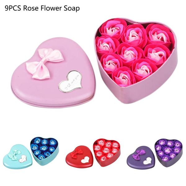 9pcs/set artificial scented rose petal bouquet heart shape gift box ,bath body flower soap gift valentine's day present
9pcs/set artificial scented rose petal bouquet heart shape gift box ,bath body flower soap gift valentine's day present