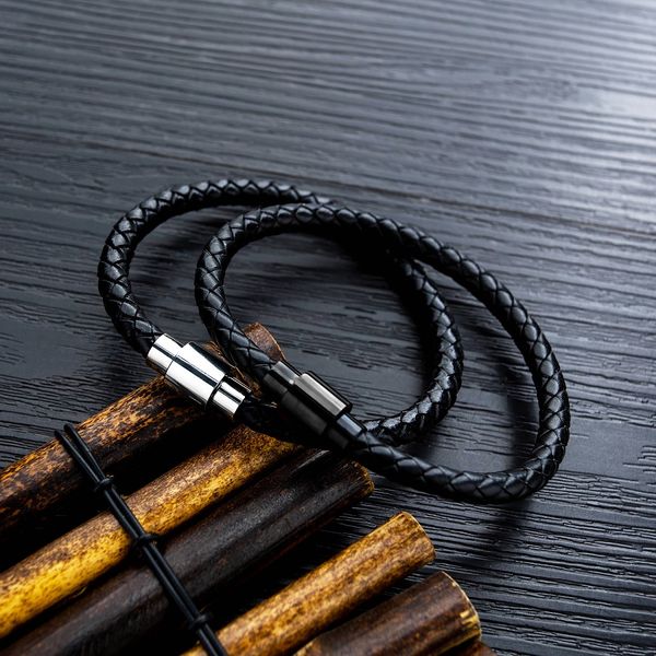new fashion mens charm bracelet black leather braided bracelet magnetic buckle hip hop jewelry punk men handmade design for men gift, Golden;silver
new fashion mens charm bracelet black leather braided bracelet magnetic buckle hip hop jewelry punk men handmade design for men gift, Golden;silver