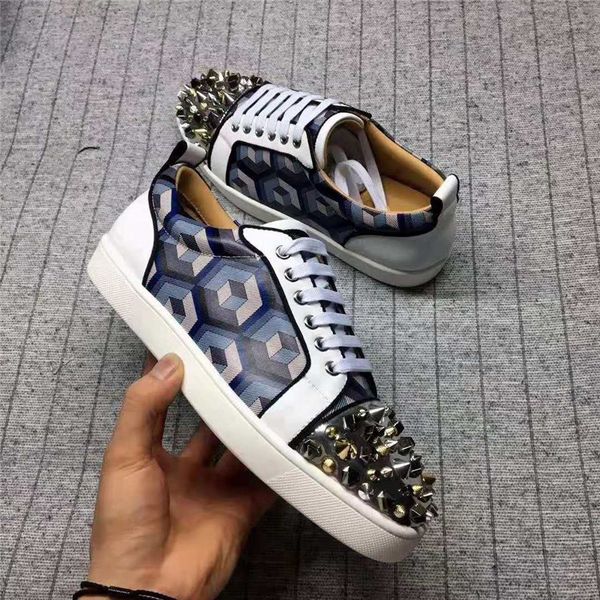 2019 designer sneakers junior suede studded spikes shoes flat trainers red bottom shoes low silver spiked men shoes35-46, Black
2019 designer sneakers junior suede studded spikes shoes flat trainers red bottom shoes low silver spiked men shoes35-46, Black