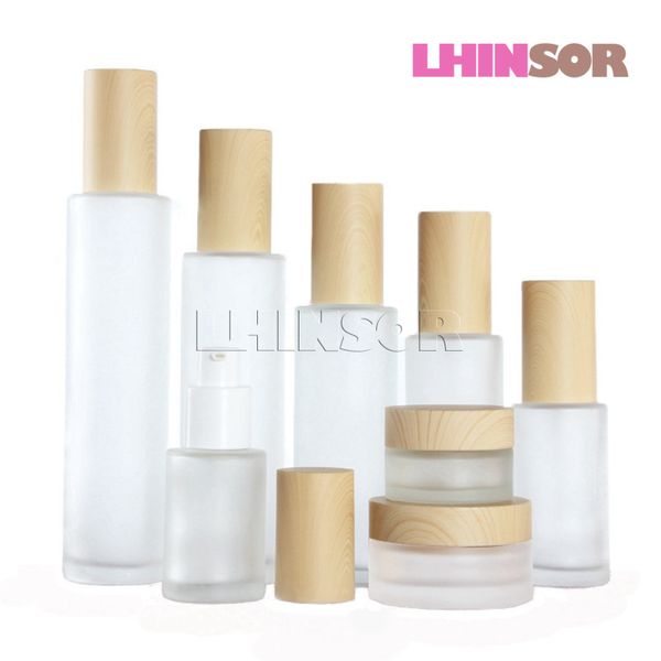 5pcs/lot wood grain cover frosted glass spray press pump bottle lotion bottles cream jars empty cosmetic packing containers
5pcs/lot wood grain cover frosted glass spray press pump bottle lotion bottles cream jars empty cosmetic packing containers