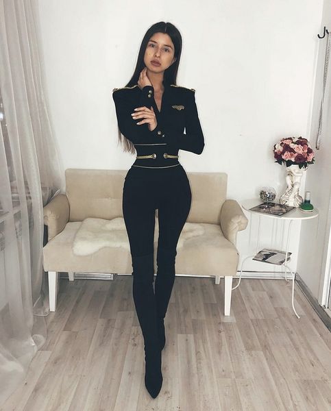 women black long sleeve v-neck bodycon jumpsuit evening party rayon bandage jumpsuit, Black;white
women black long sleeve v-neck bodycon jumpsuit evening party rayon bandage jumpsuit, Black;white