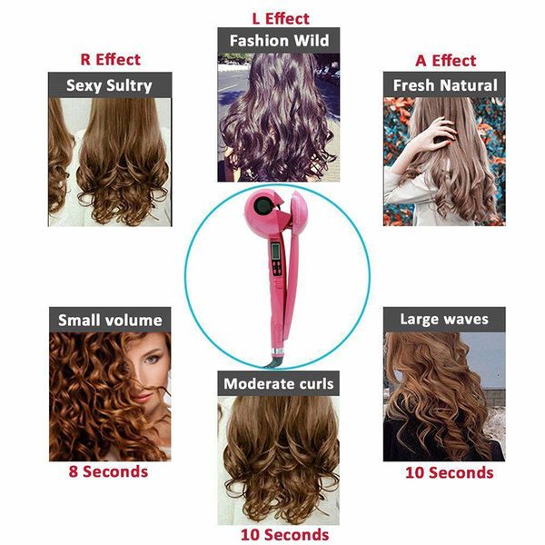 auto rotating curler curling iron bar ceramic salon professional rotating styling spiral hair curl iron lcd digital display
auto rotating curler curling iron bar ceramic salon professional rotating styling spiral hair curl iron lcd digital display